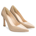 Antonella Zapatillas de Piel Charol Beige - vista 7