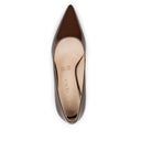 Antonella zapatilla pump de piel charol chocolate - vista 5