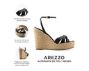 Arezzo - Alpargatas de Piel Negras, infografía