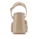 Auria sandalias de piel beige - vista 3