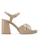 Auria sandalias de piel beige - vista 4