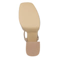 Auria sandalias de piel beige - vista 6
