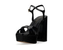 Aurora - Tacones de Plataforma de Piel Negros, vista 3