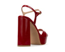 Aurora - Tacones de Plataforma de Piel Rojos, vista 4