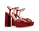 Aurora - Tacones de Plataforma de Piel Rojos, vista 5