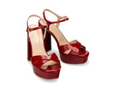 Aurora - Tacones de Plataforma de Piel Rojos, vista 6