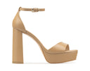Ava - Tacones de Piel Beige, vista 1