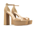 Ava - Tacones de Piel Beige, vista 5