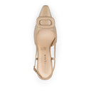 Azalea zapatilla slingback de piel beige - vista 5