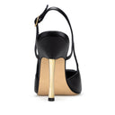 Azalea zapatilla slingback de piel negro - vista 3