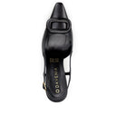Azalea zapatilla slingback de piel negro - vista 5