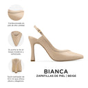 Infografía Bianca beige - detalles y medidas