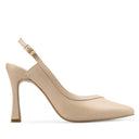 Bianca zapatillas de piel beige - vista 1