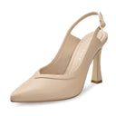 Bianca zapatillas de piel beige - vista 2