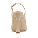 Bianca zapatillas de piel beige - vista 3