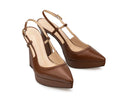 Brenda - Zapatillas de Piel Cafés, vista 6