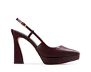 Brenda - Zapatillas de Piel Vino, vista 1