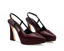 Brenda - Zapatillas de Piel Vino, vista 5