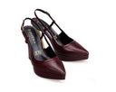 Brenda - Zapatillas de Piel Vino, vista 6
