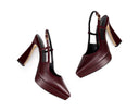 Brenda - Zapatillas de Piel Vino, vista 7