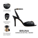 Infografía Bruna negro - detalles y medidas