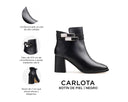 Carlota - Botines de Piel Negros, infografía