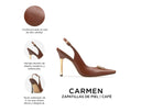 Carmen - Zapatillas de Piel Cafés, infografía