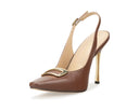 Carmen - Zapatillas de Piel Cafés, vista 3