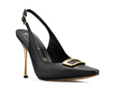 Carmen - Zapatillas de Piel Negras, vista 2