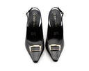 Carmen - Zapatillas de Piel Negras, vista 7