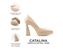 Catalina - Zapatillas de Piel Beige, infografía