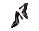 Catalina - Zapatillas de Piel Negras, vista 7