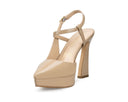Celeste - Zapatillas de Piel Beige, vista 3