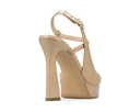 Celeste - Zapatillas de Piel Beige, vista 4
