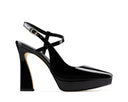 Celeste - Zapatillas de Piel Charol Negras, vista 1