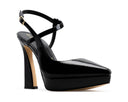 Celeste - Zapatillas de Piel Charol Negras, vista 2