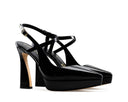 Celeste - Zapatillas de Piel Charol Negras, vista 5