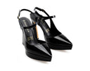 Celeste - Zapatillas de Piel Charol Negras, vista 6