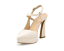 Celeste - Zapatillas de Piel Marfil, vista 3