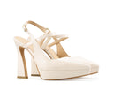 Celeste - Zapatillas de Piel Marfil, vista 5