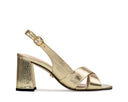 Claudia - Tacones de Piel Dorados, vista 1