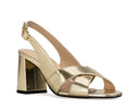 Claudia - Tacones de Piel Dorados, vista 2