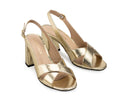 Claudia - Tacones de Piel Dorados, vista 6