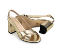 Claudia - Tacones de Piel Dorados, vista 7