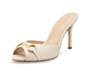 Colette - Tacones de Piel Marfil, vista 2