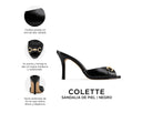 Colette - Tacones de Piel Negros, infografía