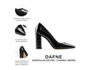 Dafne - Zapatillas de Piel Negras, infografía