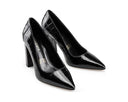 Dafne - Zapatillas de Piel Negras, vista 6