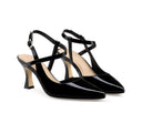 Débora - Zapatillas de Piel Negras, vista 5