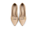 Denisse - Zapatillas de Piel Beige, vista 7